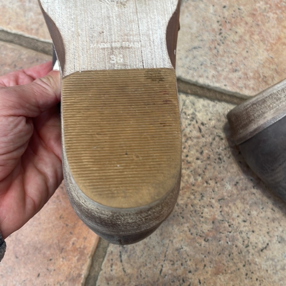 Free people open side, leather slip on flats size 36 - Picture 5 of 6
